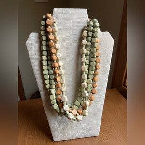 Plunder Multi Strand Multi Color Beaded Necklace